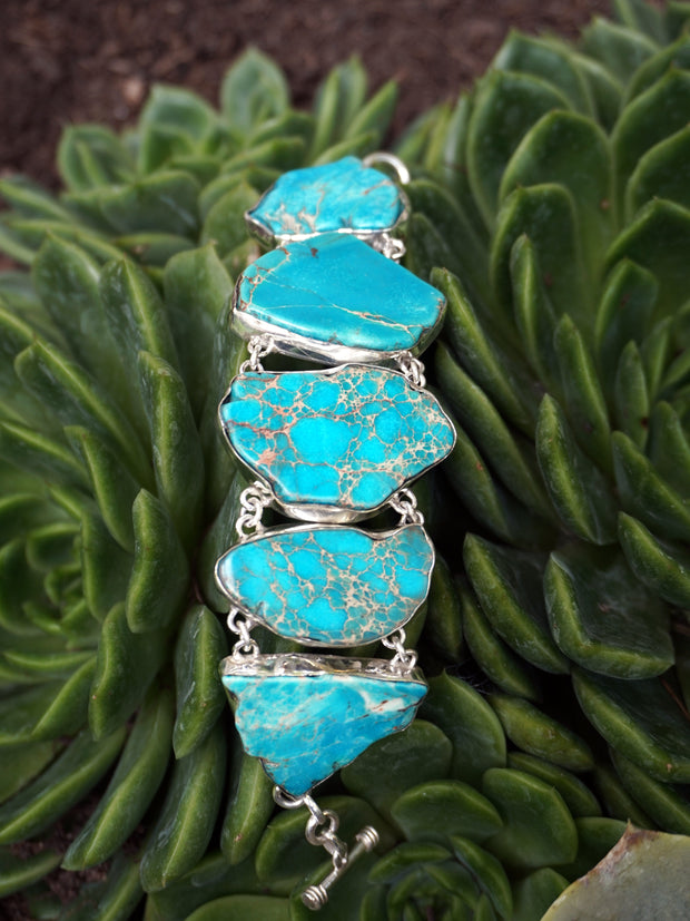 Free-form Artisan Turquoise Bracelet 3