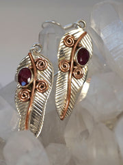 Ruby and Sterling Earring Set 7