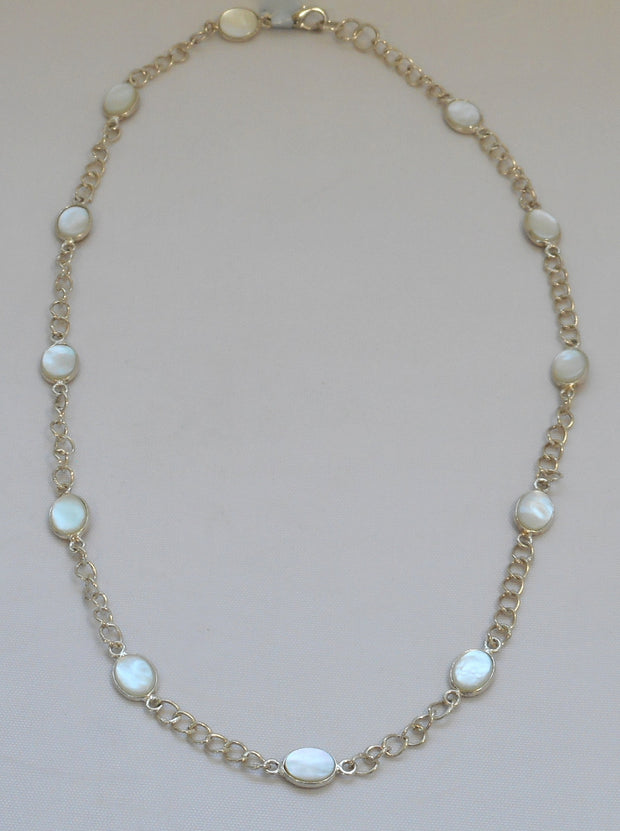 Mother of Pearl & Sterling Necklace
