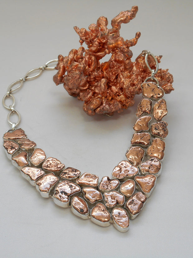 Copper Nugget Necklace 1