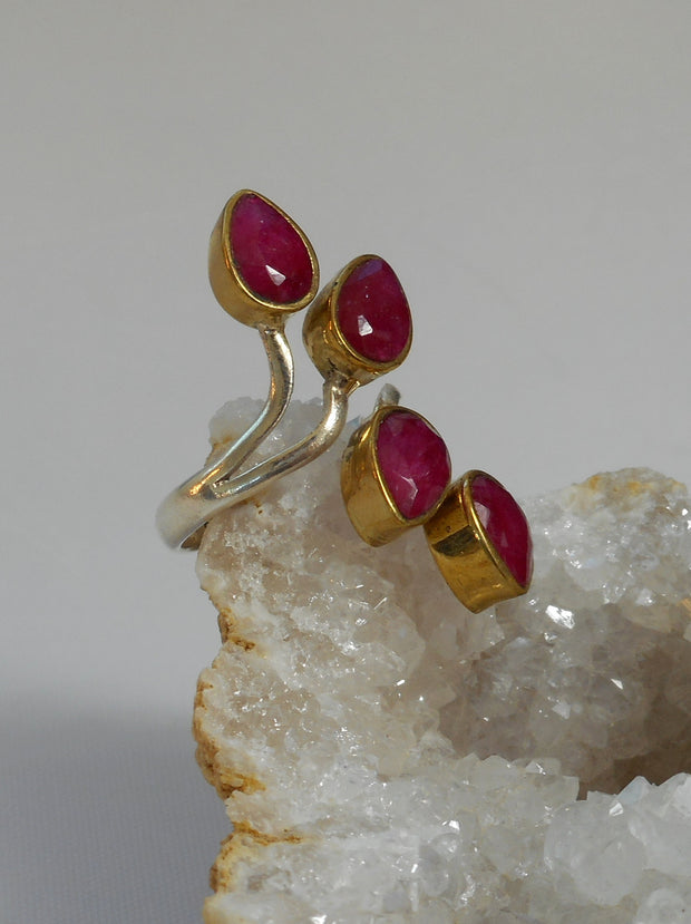 Ruby and Sterling Ring 2