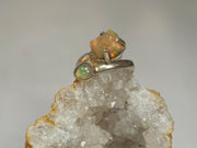 Ethiopian Opal Ring 2 with Fire Opal