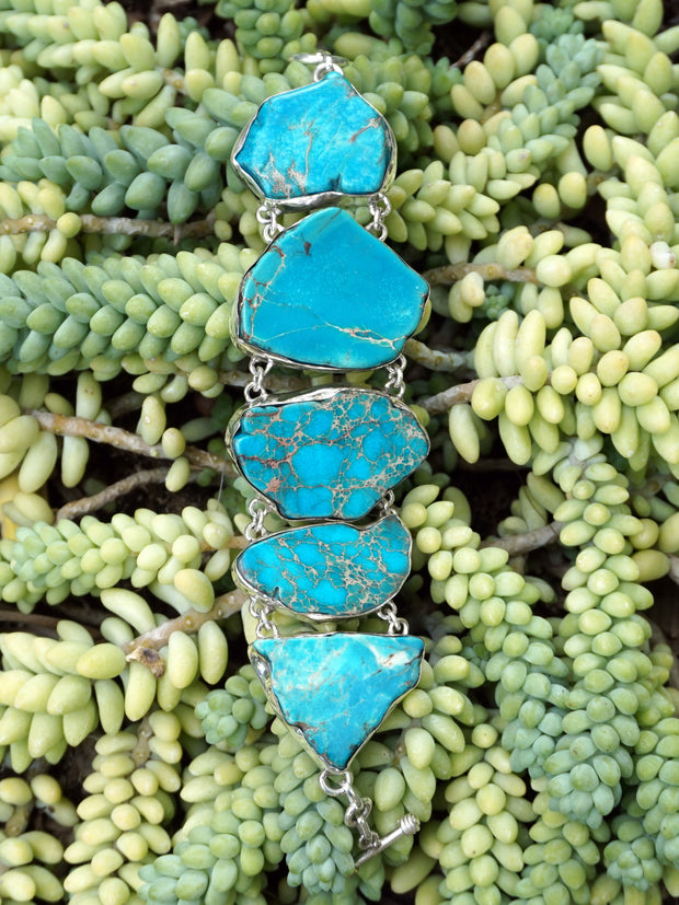 Free-form Artisan Turquoise Bracelet 3