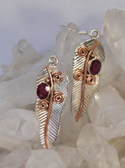 Ruby and Sterling Earring Set 7