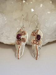 Ruby and Sterling Earring Set 7