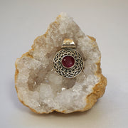 Ruby and Sterling Pendant 4