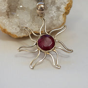 Ruby and Sterling Pendant 2