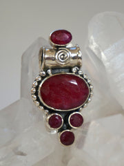 Ruby and Sterling Pendant 7