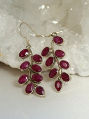 *Ruby and Sterling Earring Set 1