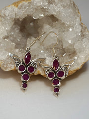 Ruby and Angel Sterling Earring Set 1