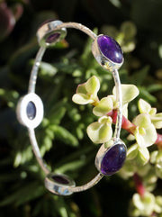 Amethyst Quartz Bangle Bracelet 1