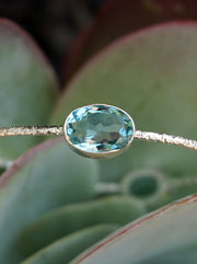 Swiss Blue Topaz Bangle Bracelet 1