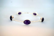 Amethyst Quartz Bangle Bracelet 1