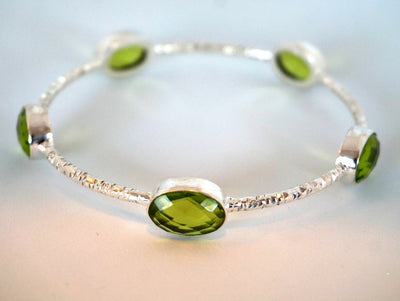 Peridot Bangle Bracelet 1