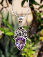 Amethyst Quartz Pendant 12