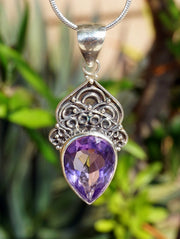 Amethyst Quartz Pendant 12