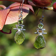 Artisan Free-form Peridot Earring Set 1