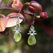 Artisan Free-form Peridot Earring Set 1