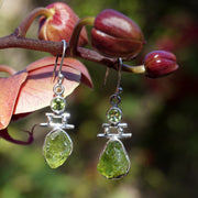 Artisan Free-form Peridot Earring Set 1