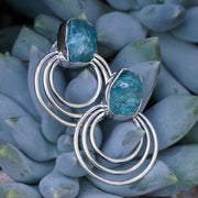 Apatite and Sterling Earring Set 2