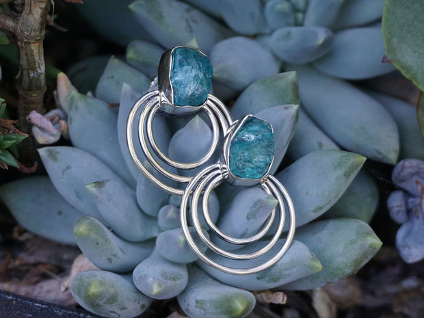 Apatite and Sterling Earring Set 2