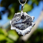 Free-Form Dendritic Opal Pendant 1