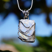 Free-form Organic Rough Moonstone Pendant 1