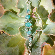 Apatite Bracelet 2 with Blue Topaz