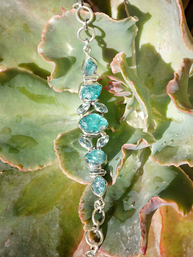 Apatite Bracelet 2 with Blue Topaz