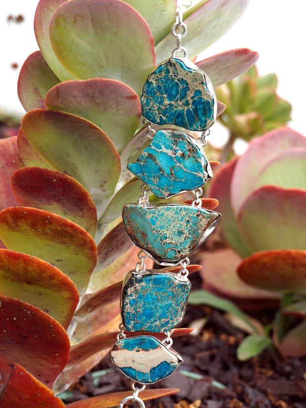 Free-form Artisan Turquoise Bracelet 4