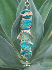 Free-form Artisan Turquoise Bracelet 4