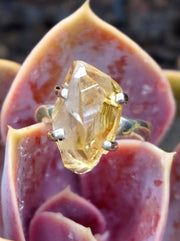 Citrine Rough Quartz Ring 1