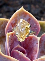 Citrine Rough Quartz Ring 1