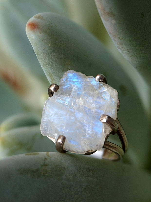 Free-form Organic Moonstone Ring 2