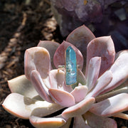 Aqua Aura Quartz Crystal Ring 3