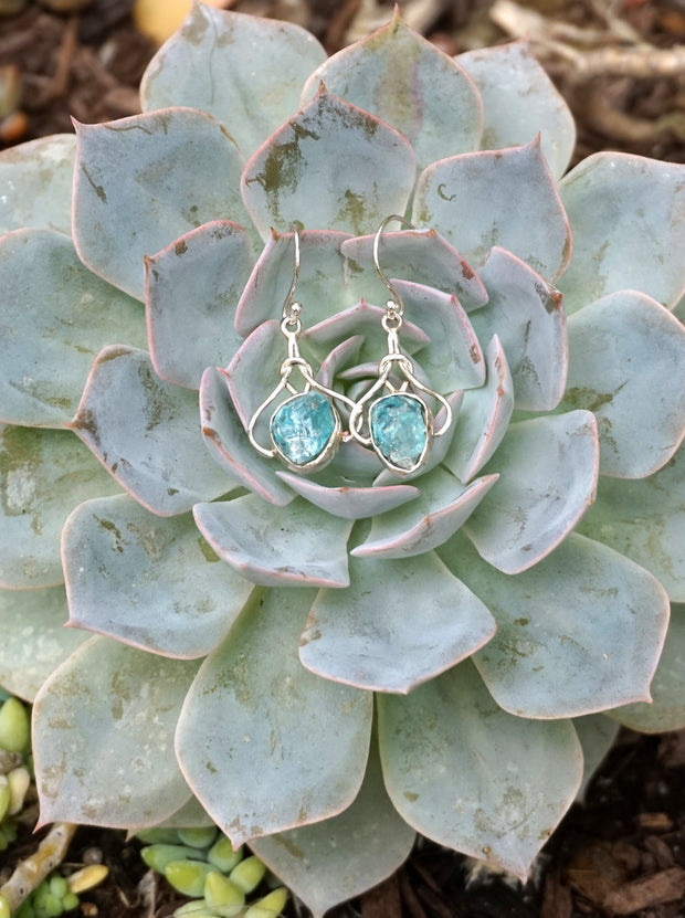 Apatite and Sterling Earring Set 1