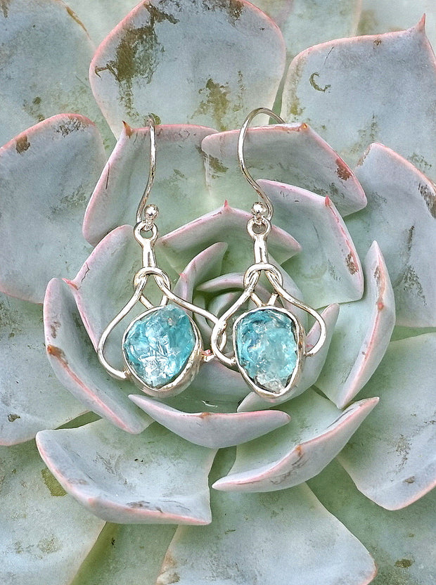 Apatite and Sterling Earring Set 1