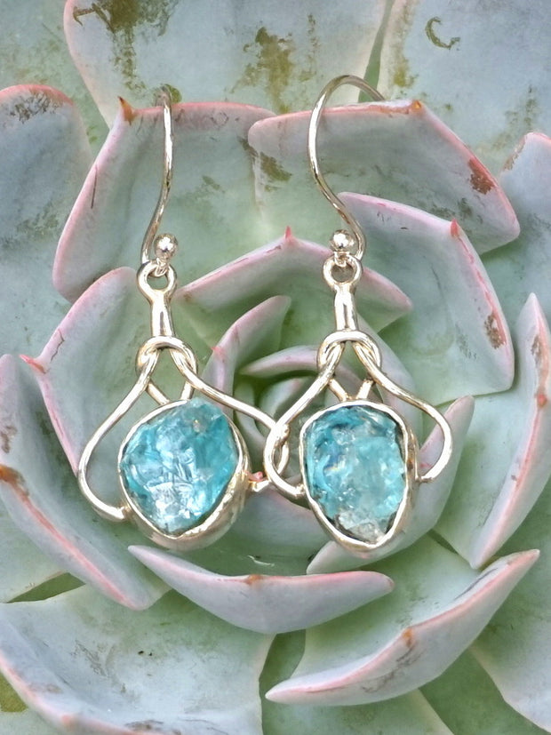 Apatite and Sterling Earring Set 1