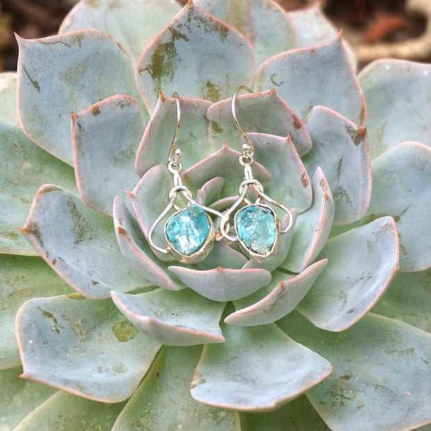 Apatite and Sterling Earring Set 1