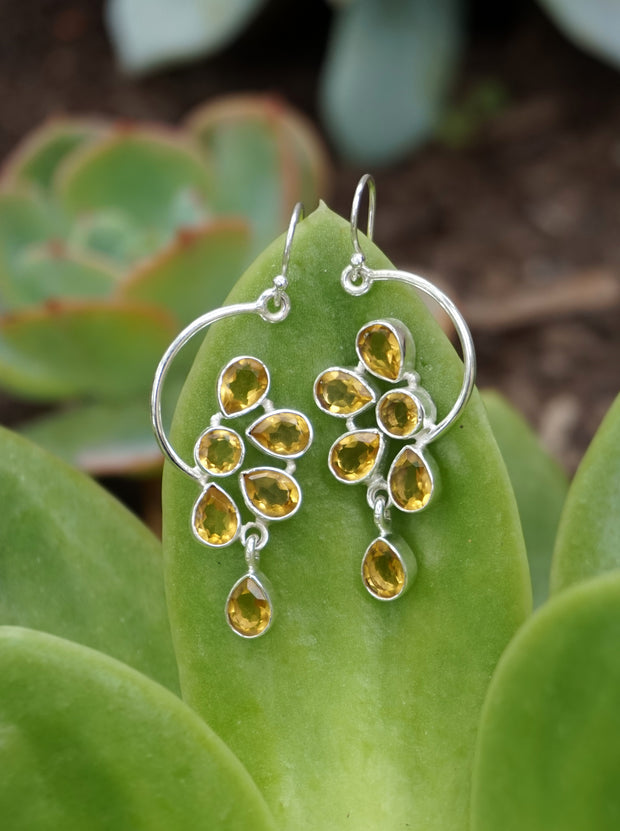 Citrine Drop Earring Set 1