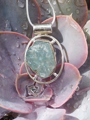 Aquamarine Rough Pendant 1