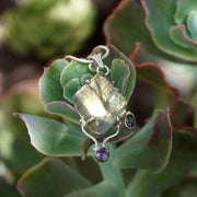 Free-form Rough Labradorite Pendant 5