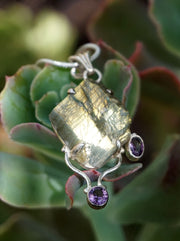 Free-form Rough Labradorite Pendant 5