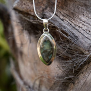 Free-form Rough Labradorite Pendant 6