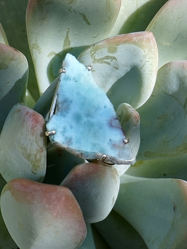 Free-form Larimar Ring 1