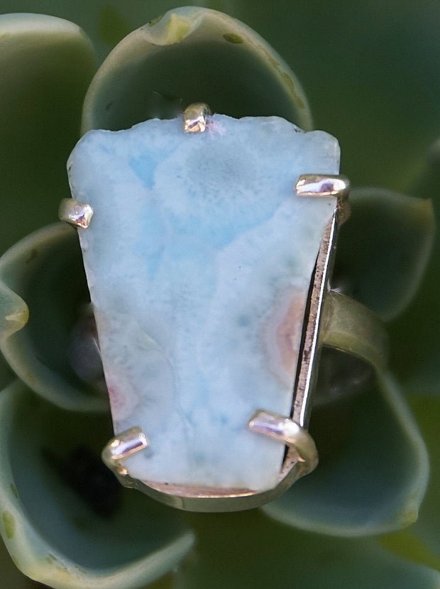 Free-form Larimar Ring 2