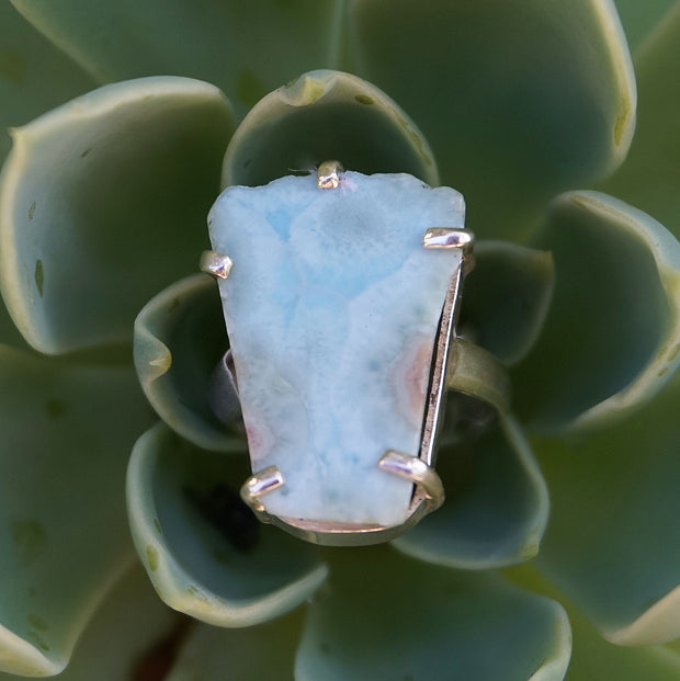 Free-form Larimar Ring 2