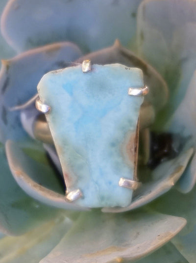 Free-form Larimar Ring 2