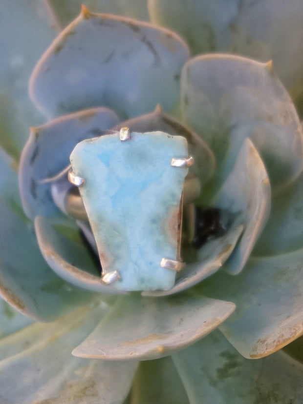 Free-form Larimar Ring 2