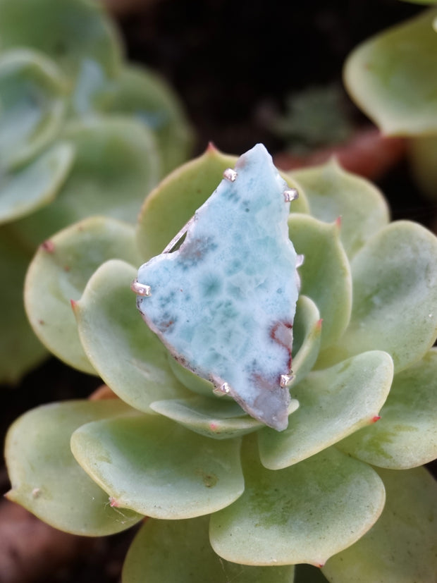 Free-form Larimar Ring 1